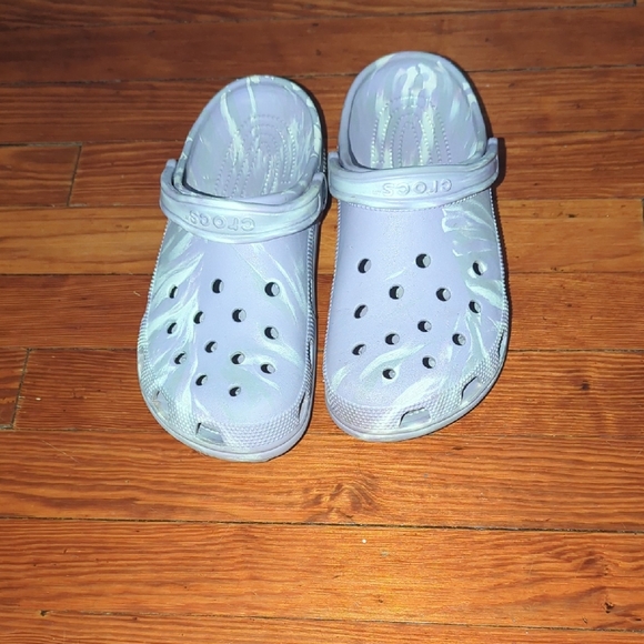 CROCS Other - CROCS Men's Lavender & White Sandals with Ventilation Holes Size 10